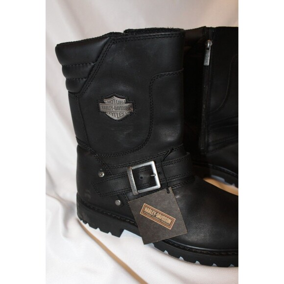 Harley Davidson 8.25" Booker Side-Zip Engineer Motorcycle Boot Men’s SZ 8 - Picture 5 of 7
